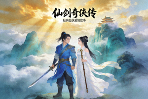 古装仙侠剧《仙剑奇侠传》高清封面，经典仙侠爱情故事